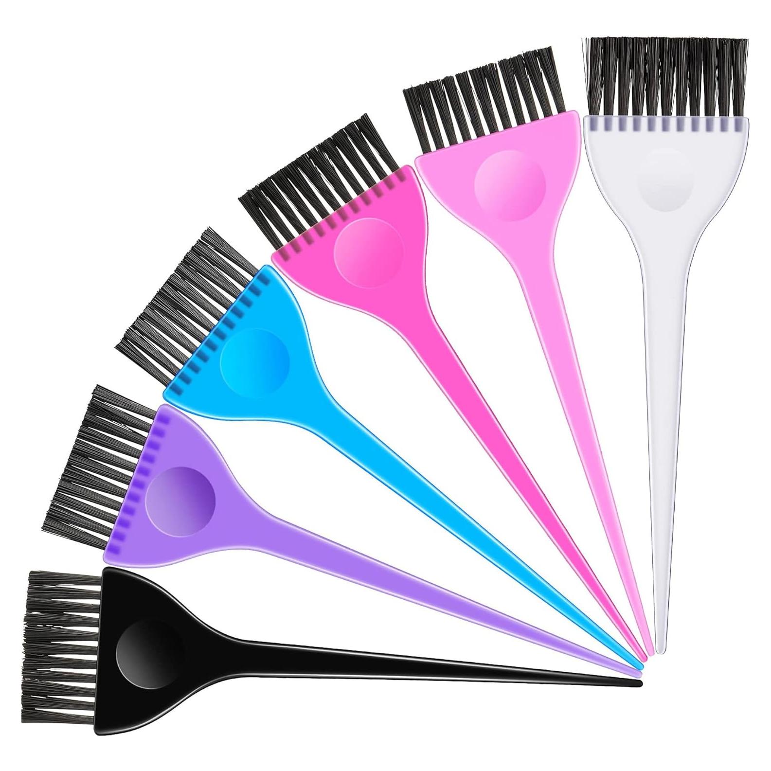 Conjunto de brochas para teñir Boao 6 piezas colores variados