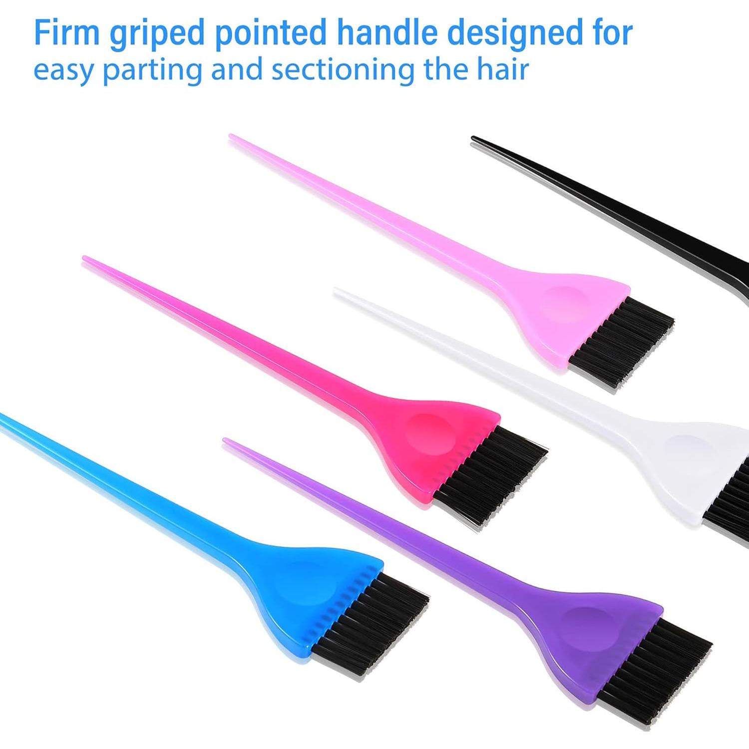 Conjunto de brochas para teñir Boao 6 piezas colores variados