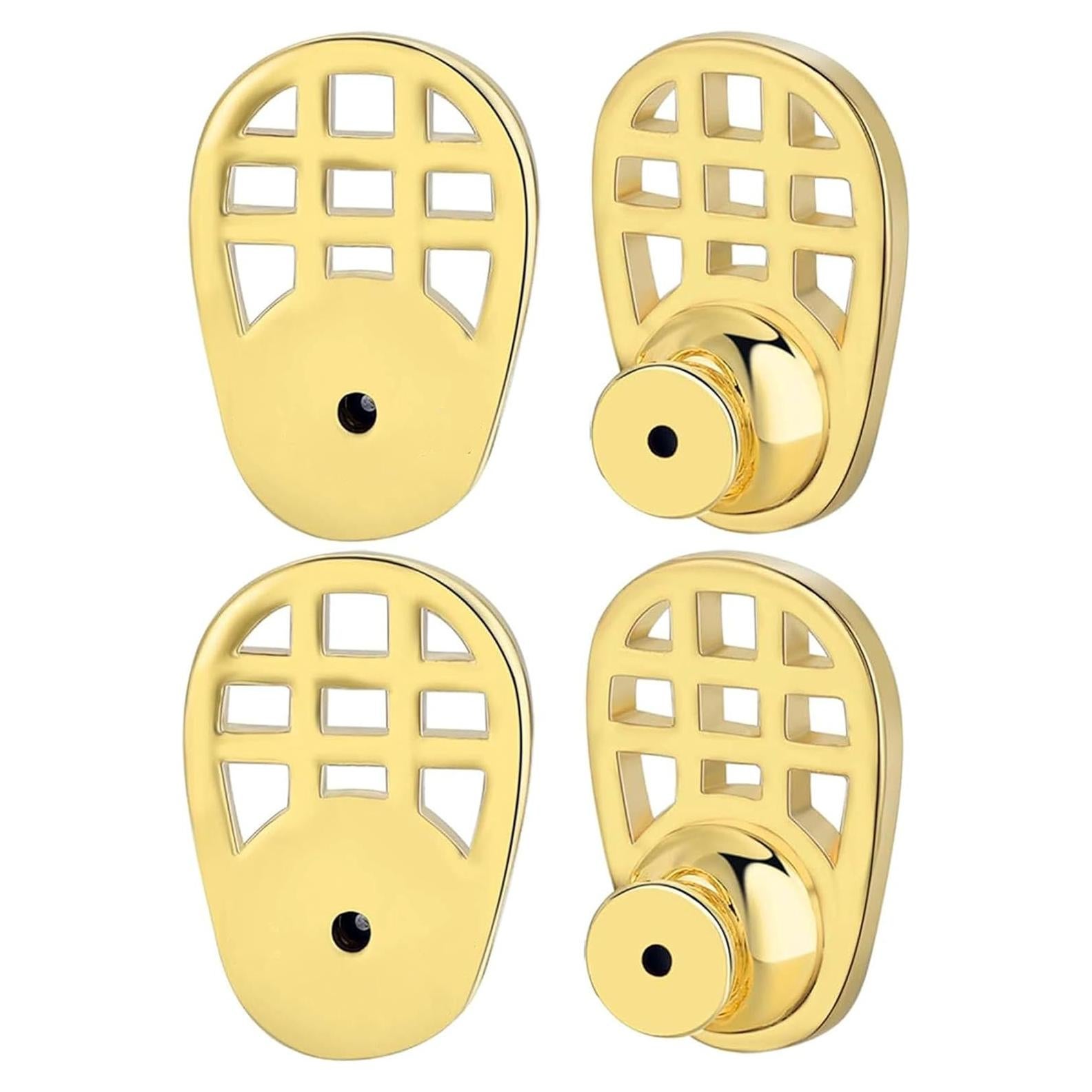 Resortes para Pendientes INUSO Baño de Oro 18K 4PCS Grandes