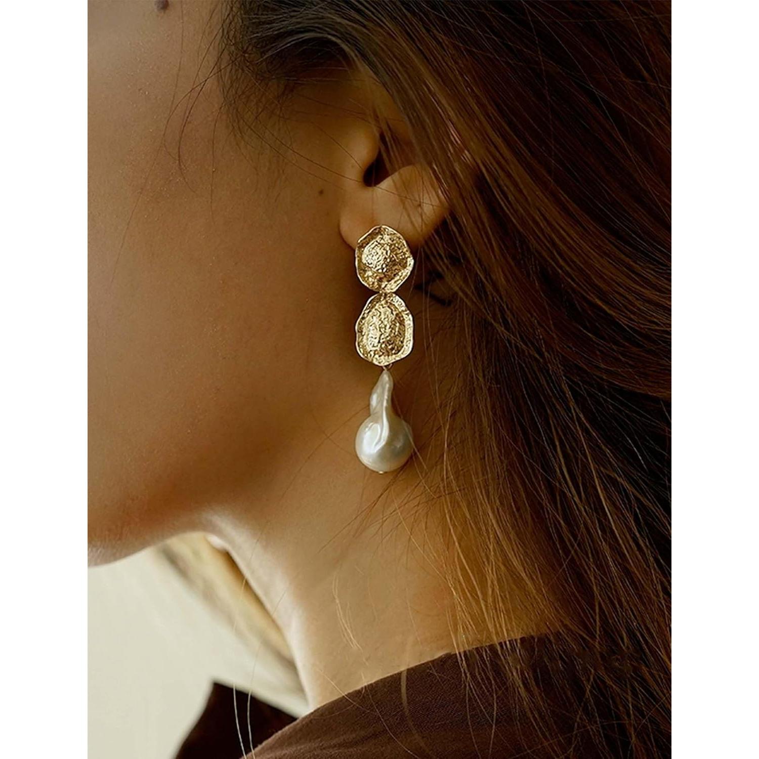 Resortes para Pendientes INUSO Baño de Oro 18K 4PCS Grandes