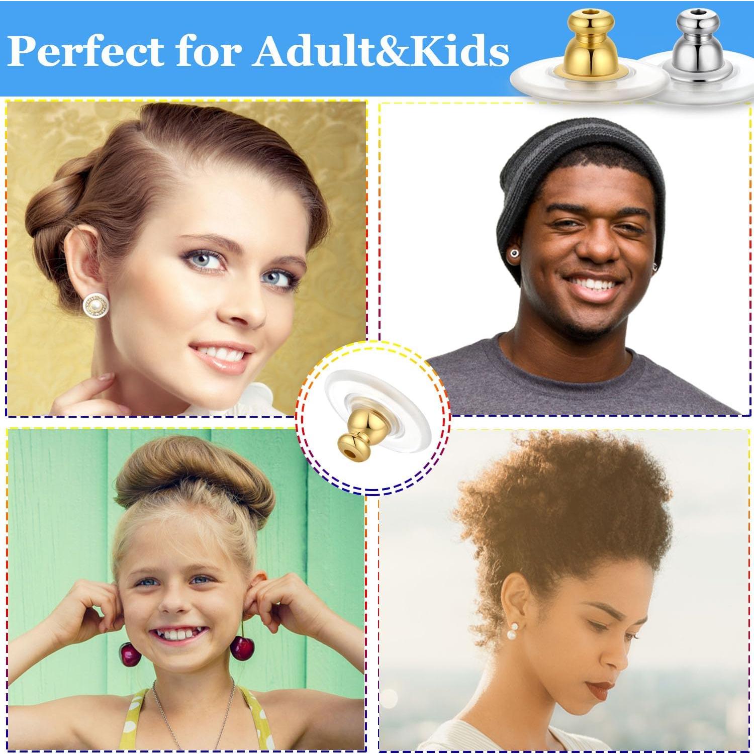 Respaldos de Aretes Moconar 12mm Dorado para Aretes Pesados