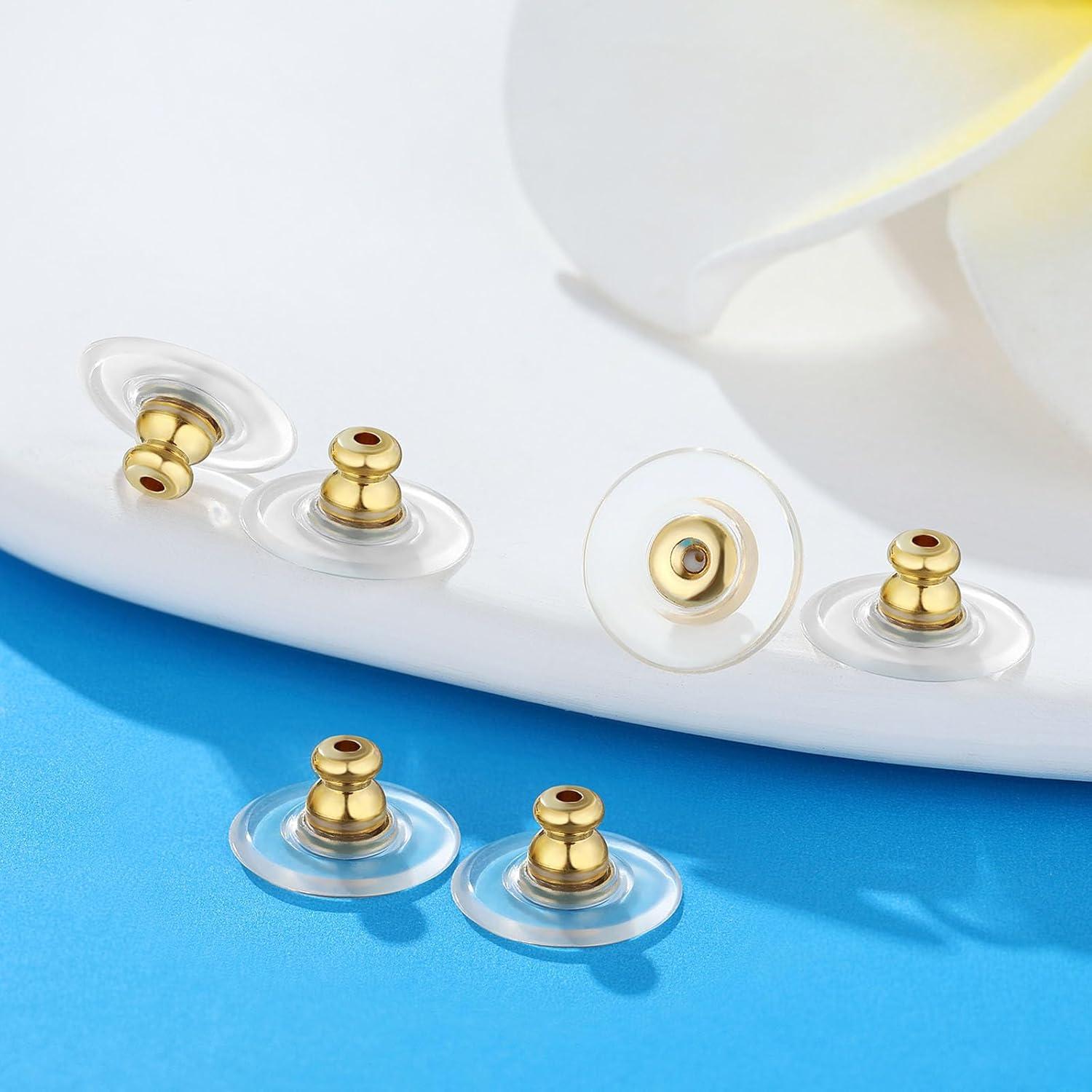Respaldos de Aretes Moconar 12mm Dorado para Aretes Pesados