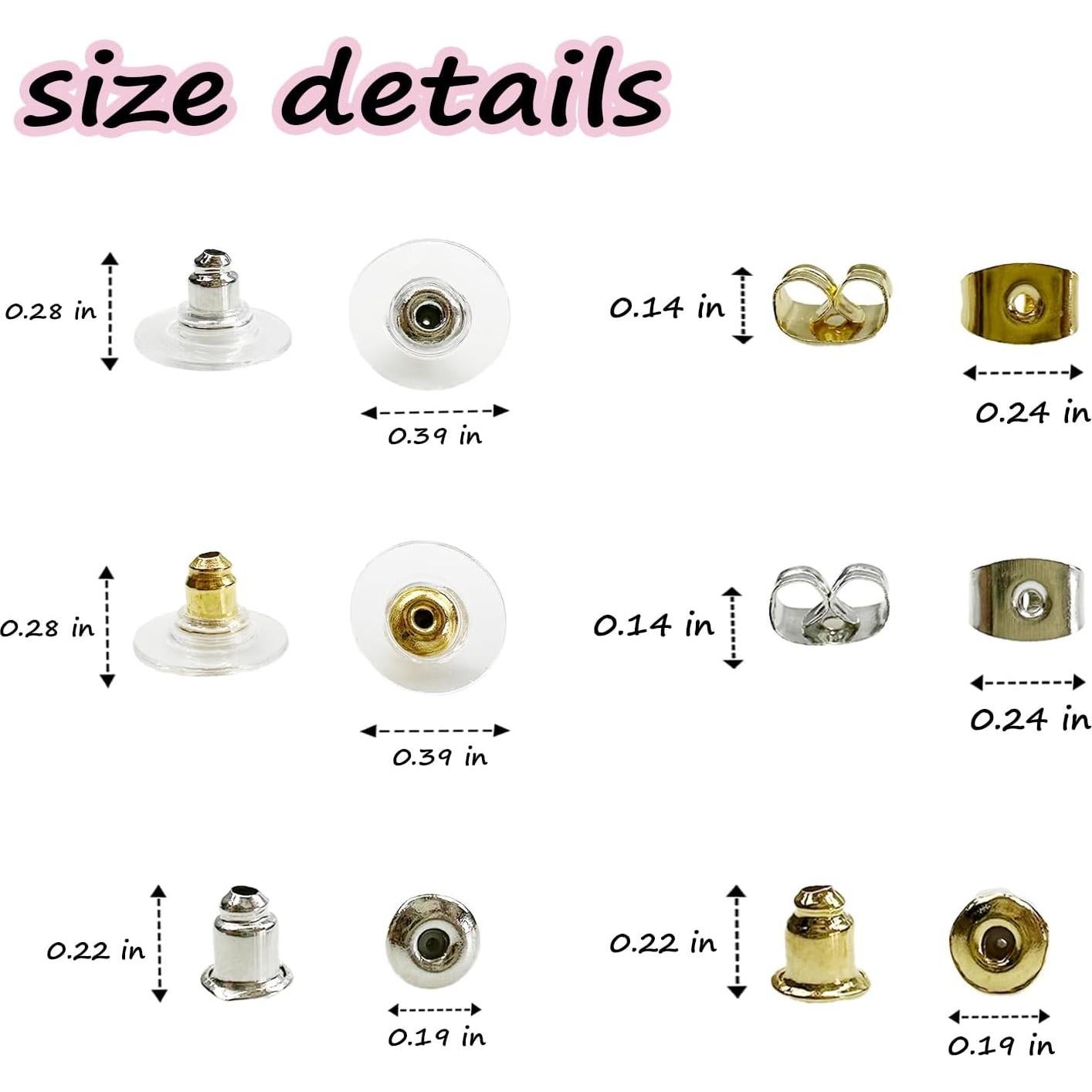 Resortes para Pendientes Mevodeata - 170 Pcs Hipoalergénicos