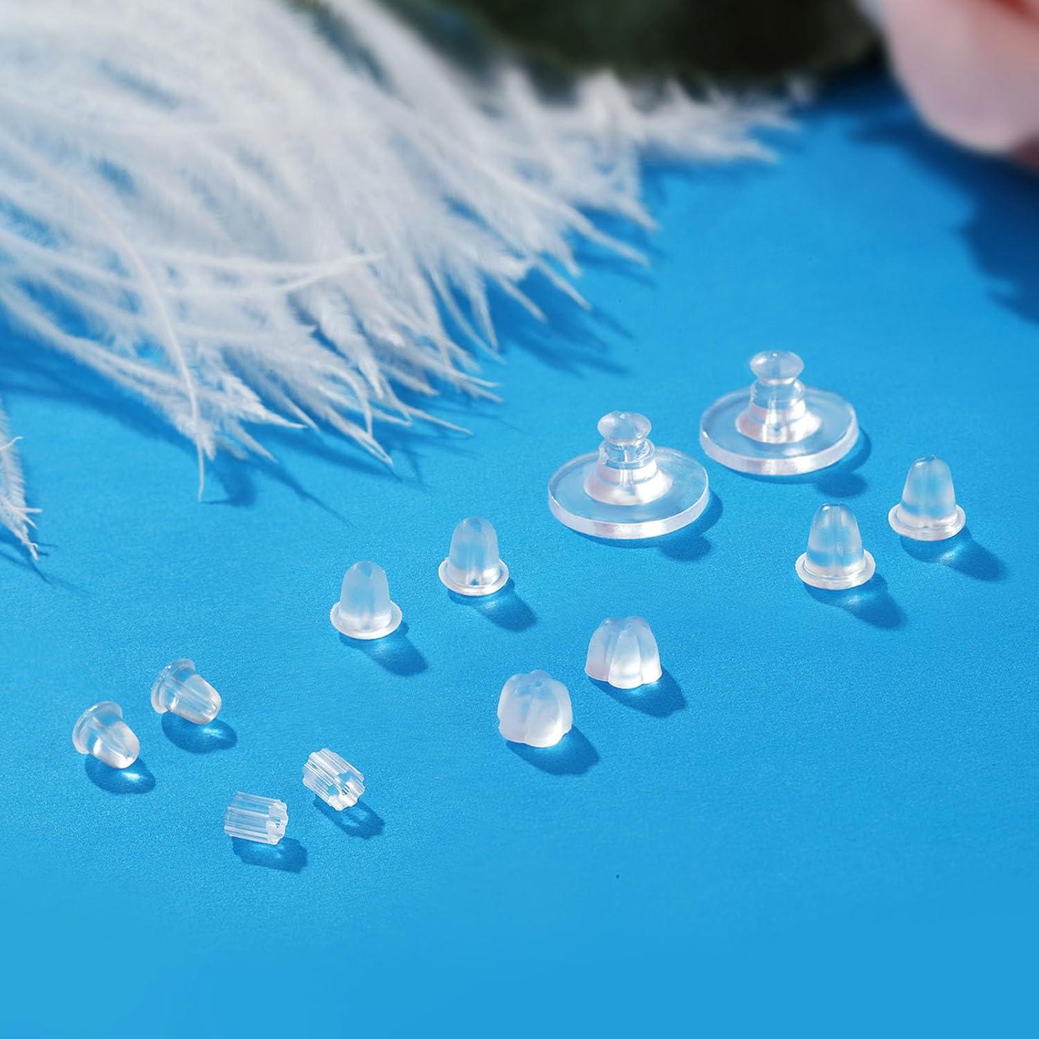 600 Respaldos de Aretes Silicona Hipoalergénica Formulen