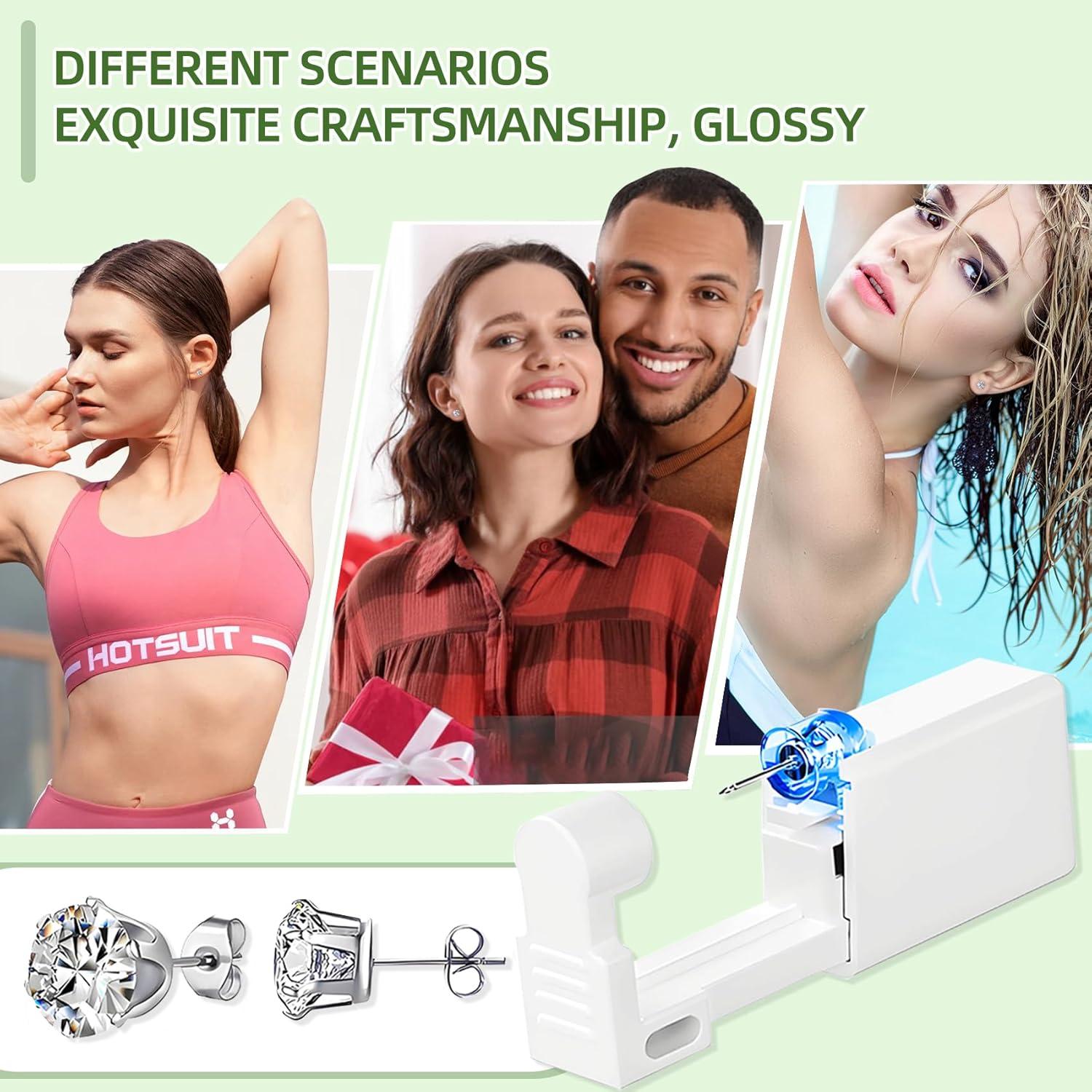 Kit de Perforación de Orejas Novopiercing 24 Pcs Seguro e Indoloro