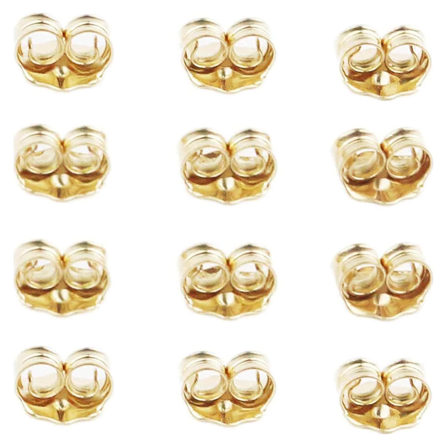 Respaldos de Aretes de Oro 14K Orgrimmar - 6 Pares