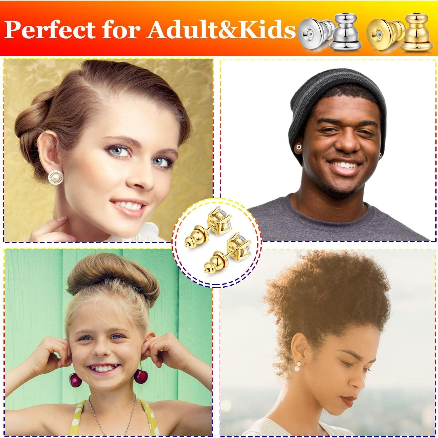 Resortes de Seguridad para Pendientes Moconar Oro 18K 4 Pcs