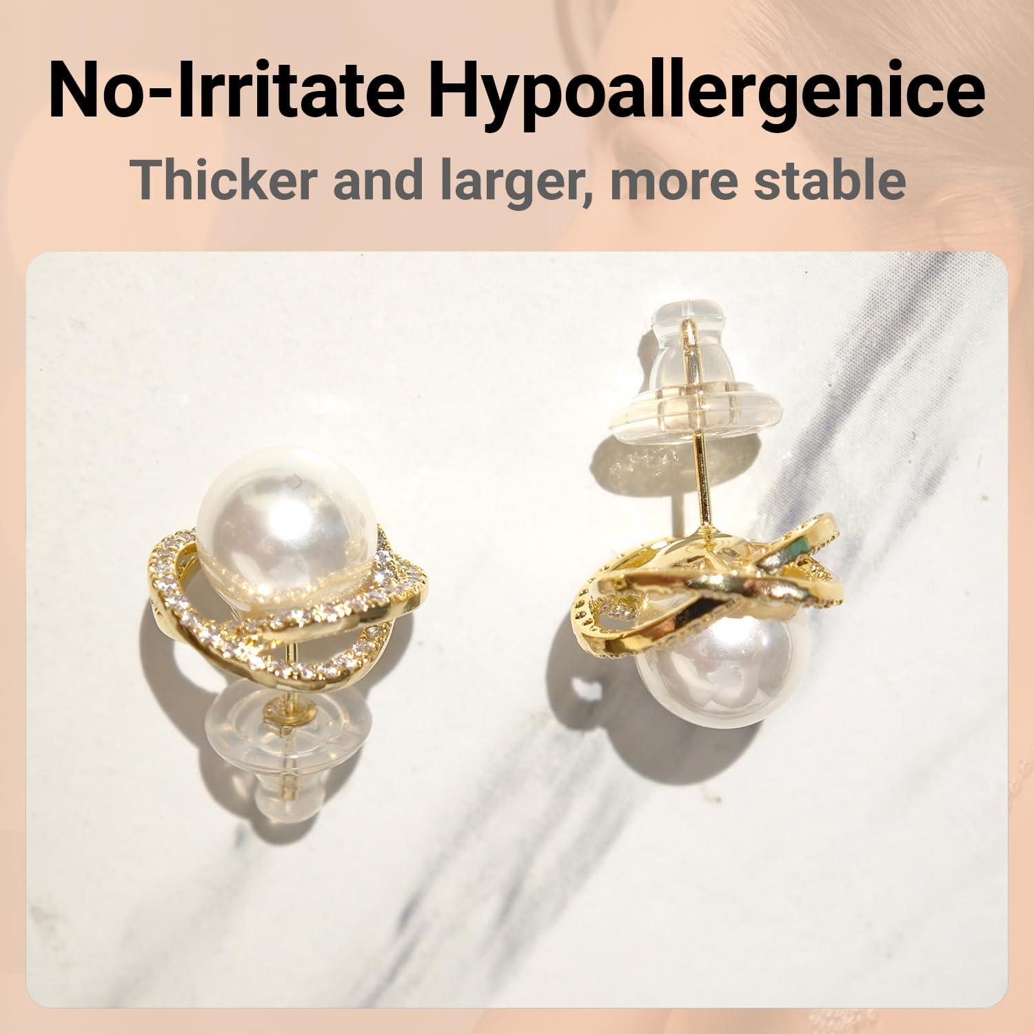 Resortes de Silicona Hipoalergénicos JUNCHONG 12 PCS Oro