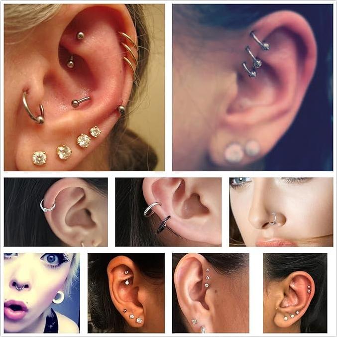 Kit de Piercing Profesional 35 Piezas Lyuxzad Agujas y Herramientas