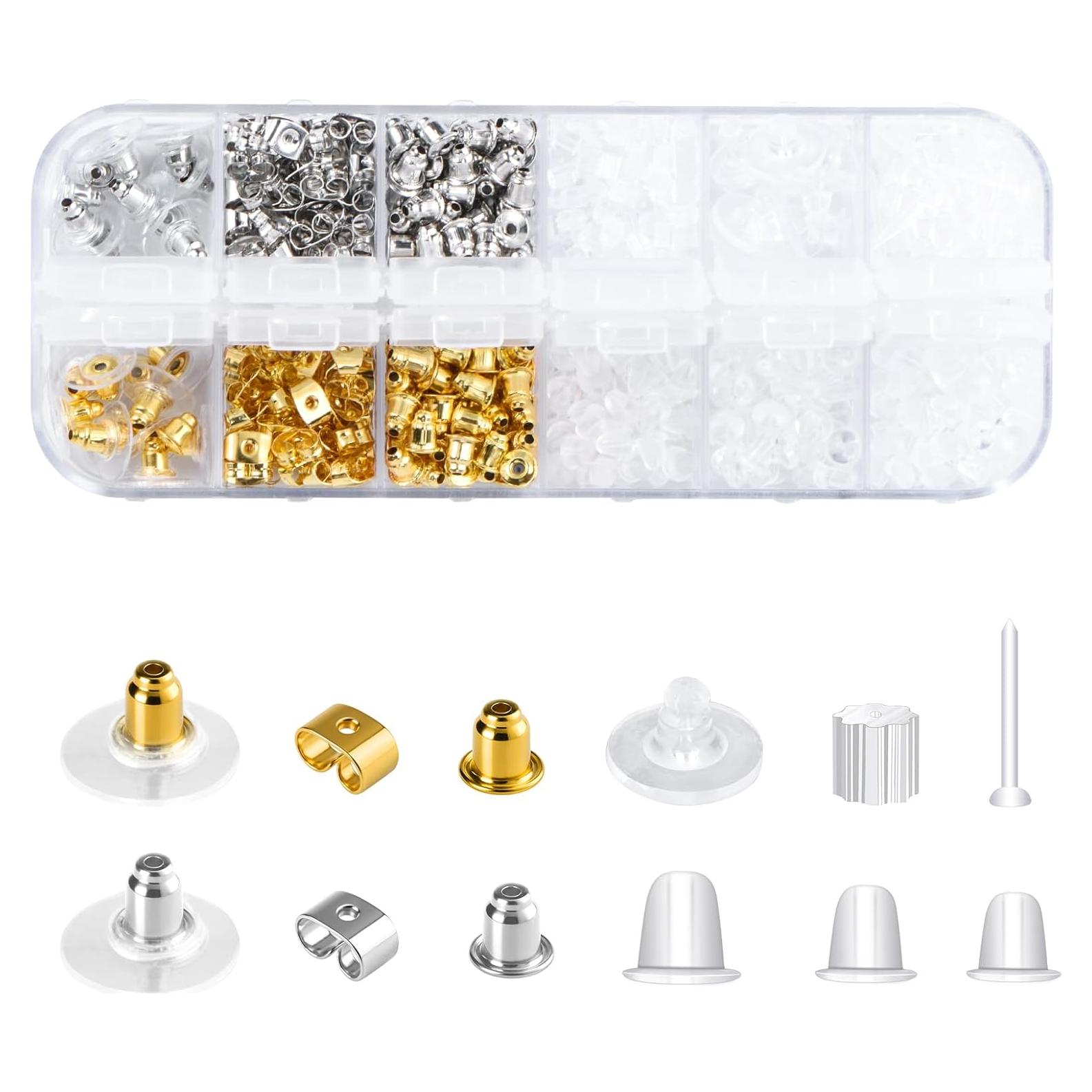 Respaldos de Aretes de Silicona Hipoalergénicos 600Pcs DSOMHZ