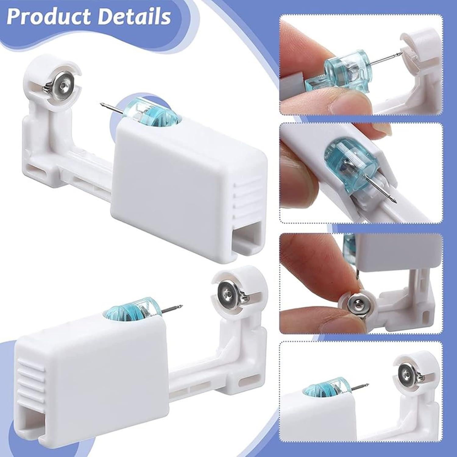 Kit de Perforación de Orejas Lyuxzad 6 Piezas Desechable