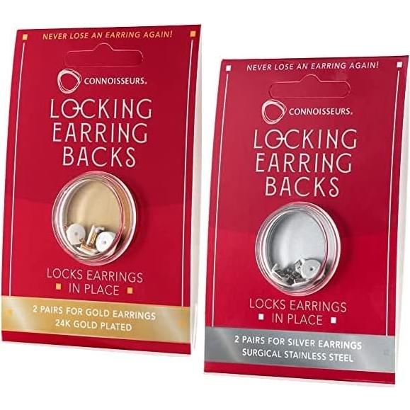 Sujetadores de Pendientes Hipoalergénicos Connoisseurs - Oro 24K