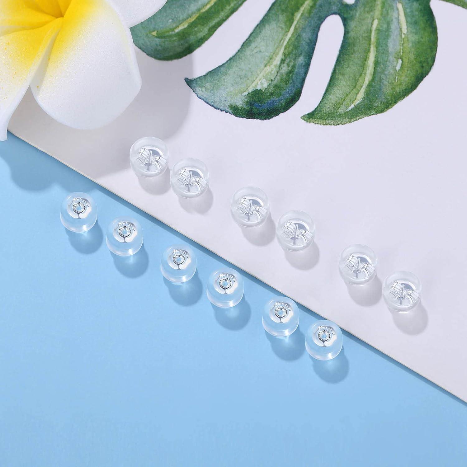 Respaldo de Aretes Hipoalergénico Moconar 12 Pcs Silicona