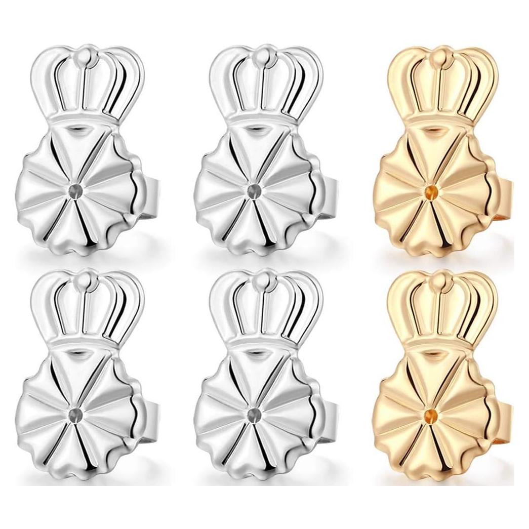 3 Pares Elevadores de Pendientes Hipoalergénicos Kouley 8MM