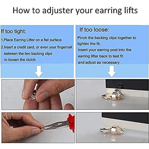 3 Pares Elevadores de Pendientes Hipoalergénicos Kouley 8MM