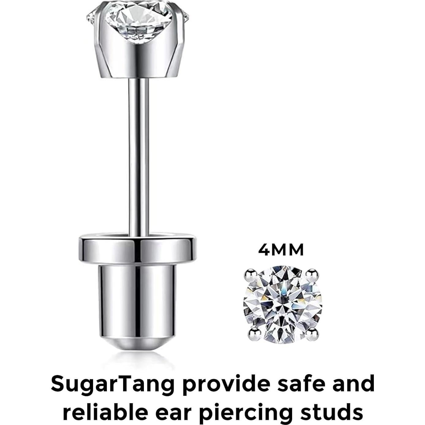 Kit de Perforación de Orejas SugarTang - Acero Inoxidable 316L