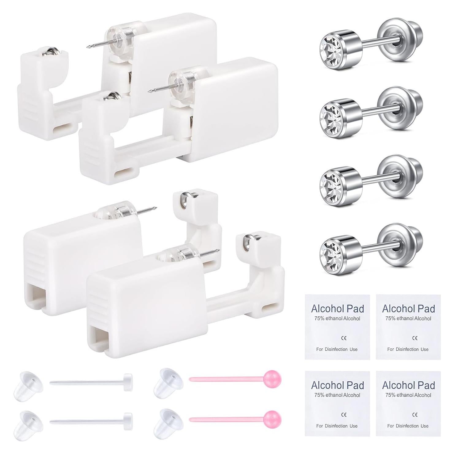 Kit de Perforación de Orejas QWALIT - 2 Pares + Studs