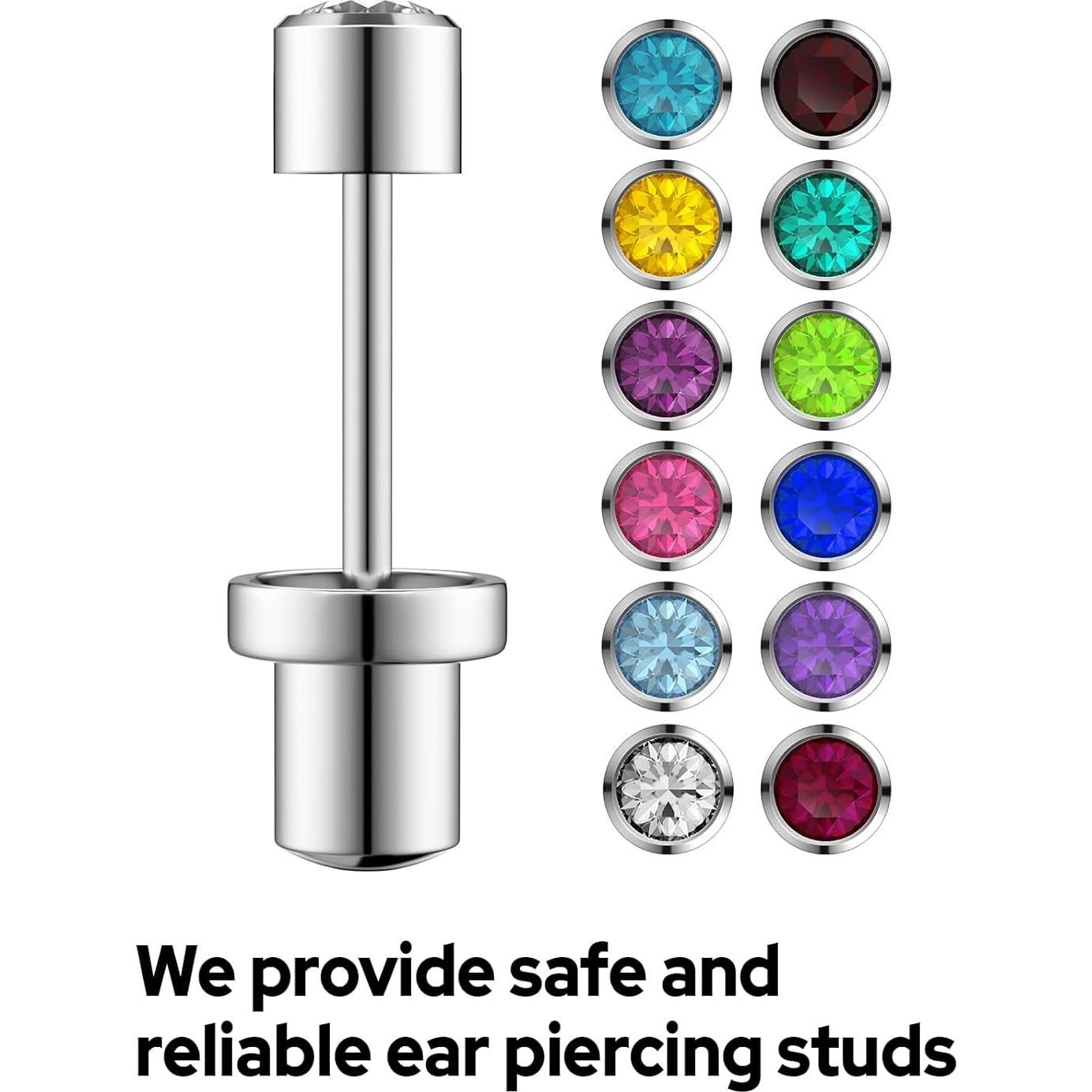 Kit de perforación de orejas SugarTang Acero Inoxidable 3mm