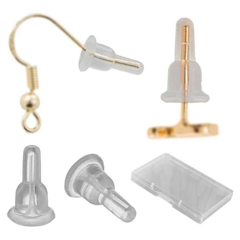Respaldos de Aretes de Silicona DIYEAR - 150 Pcs Hipoalergénicos