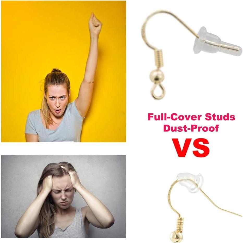 Respaldos de Aretes de Silicona DIYEAR - 150 Pcs Hipoalergénicos