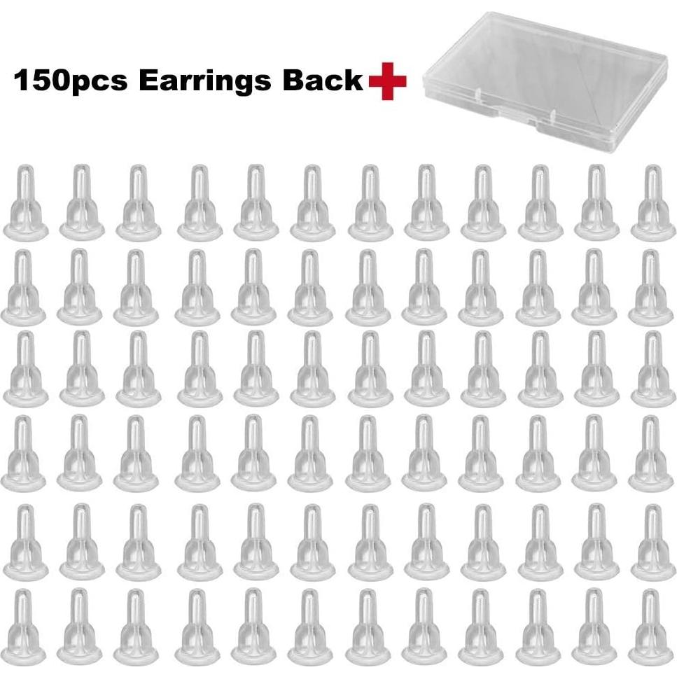 Respaldos de Aretes de Silicona DIYEAR - 150 Pcs Hipoalergénicos