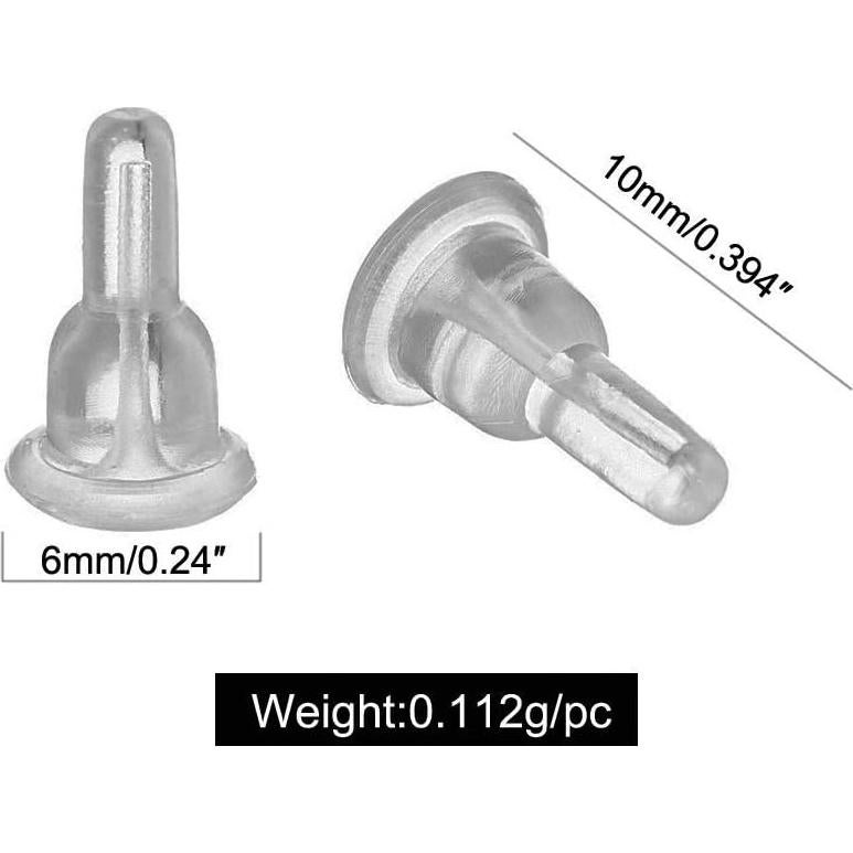Respaldos de Aretes de Silicona DIYEAR - 150 Pcs Hipoalergénicos