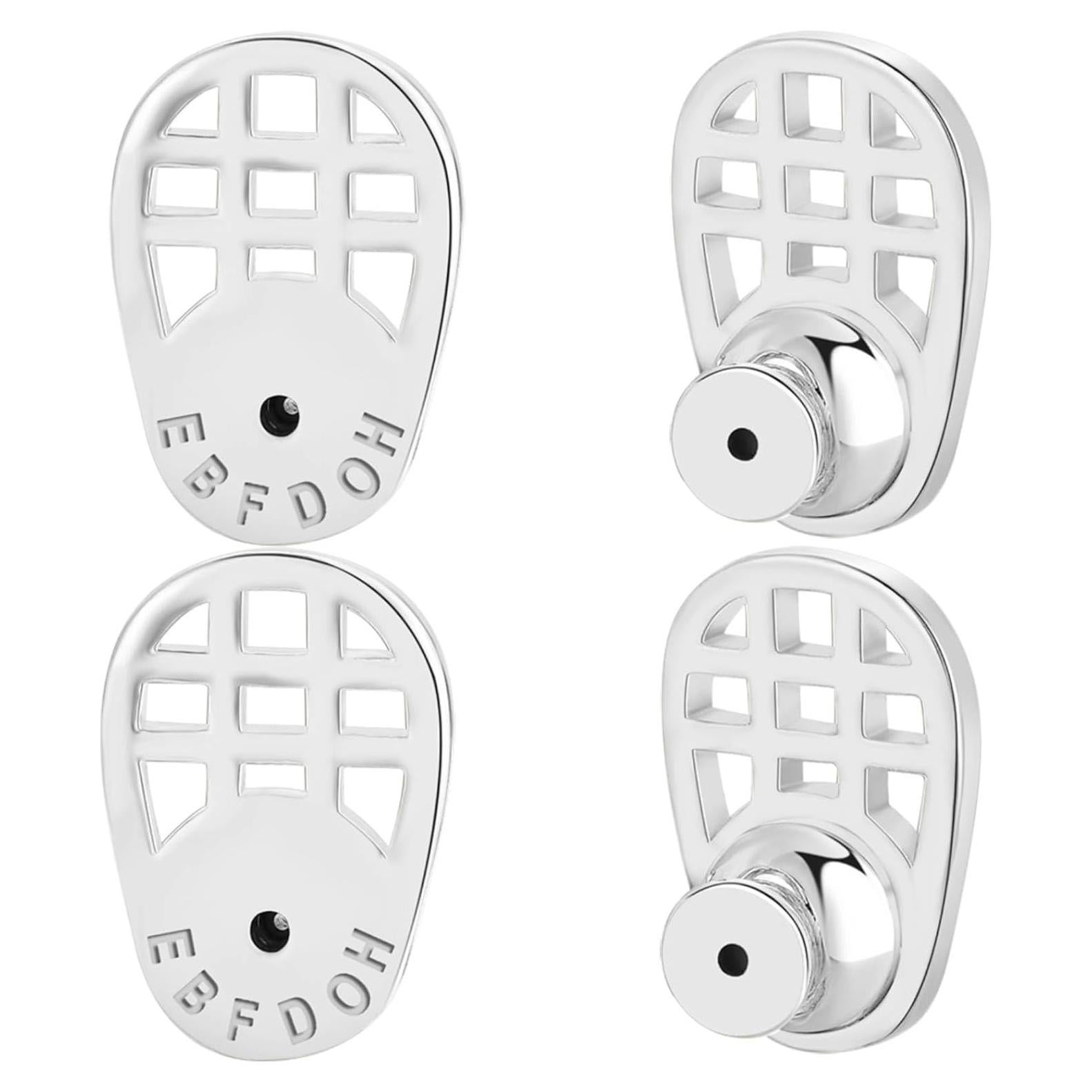 Resortes para Pendientes EBFDOH Oro Blanco 4 Pcs Soporte Pesado