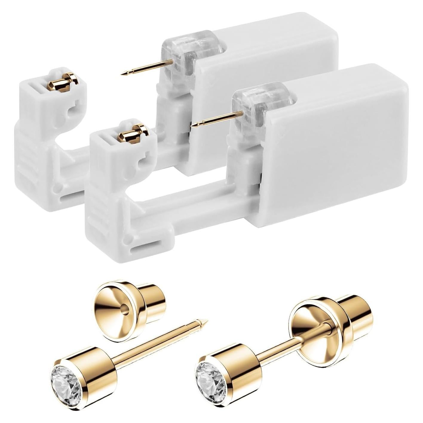 Kit de Perforación de Orejas Dorado 4mm SugarTang Desechable