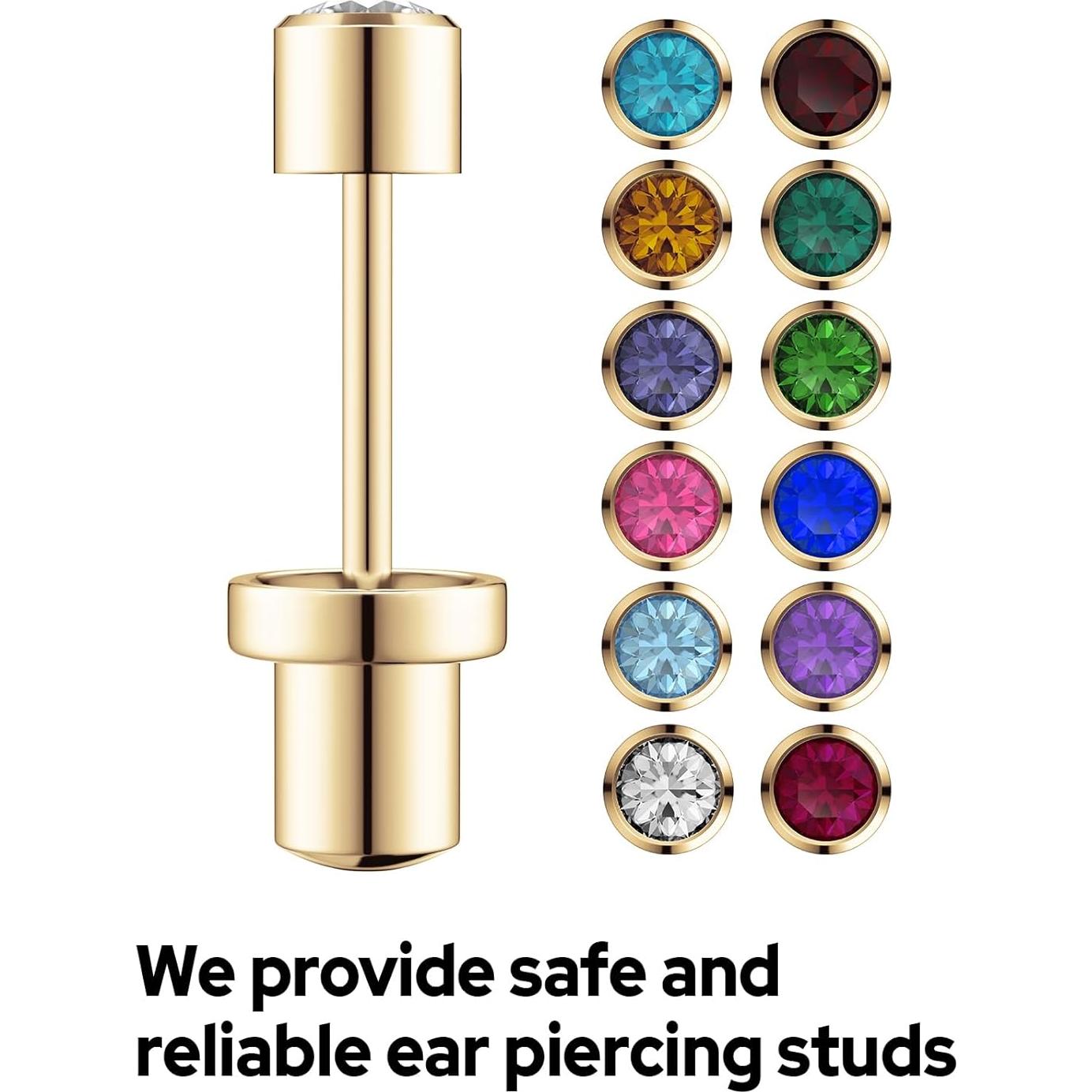 Kit de Perforación de Orejas Dorado 4mm SugarTang Desechable