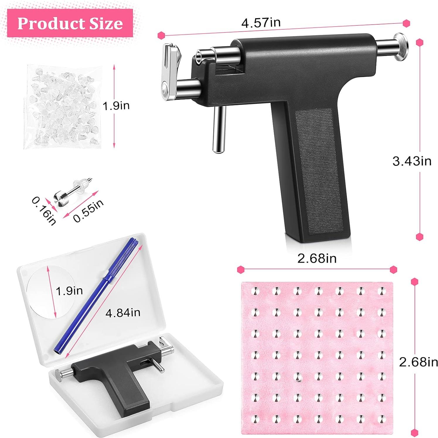 Kit de Perforación de Orejas Honoson 158 Piezas Acero Inoxidable