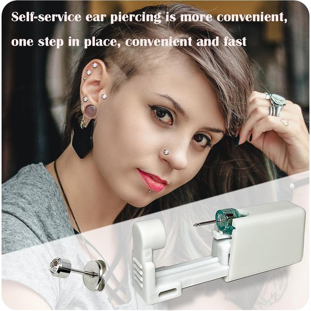 Kit de Perforación de Orejas Qoaimu - 6 Piezas, Indoloro