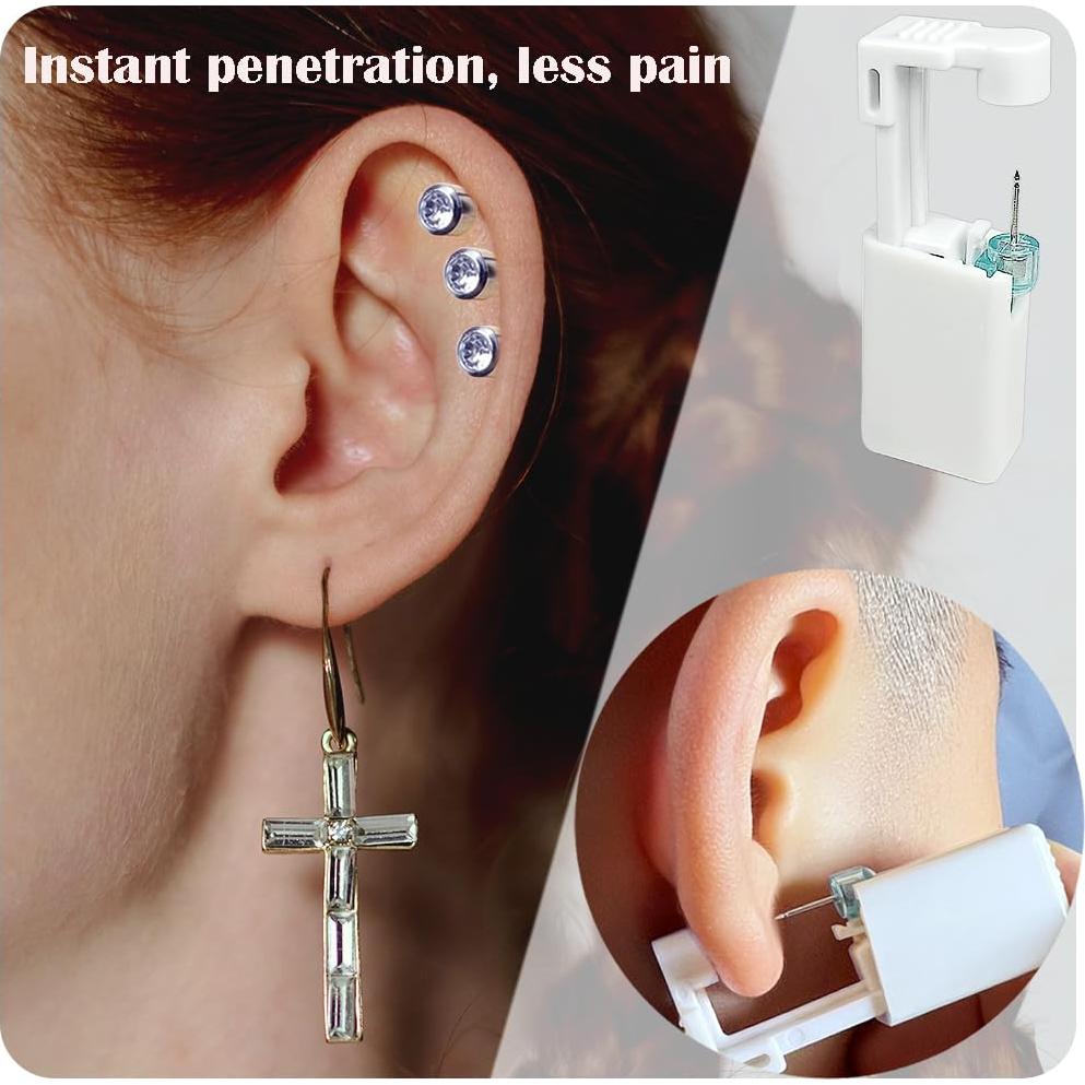 Kit de Perforación de Orejas Qoaimu - 6 Piezas, Indoloro