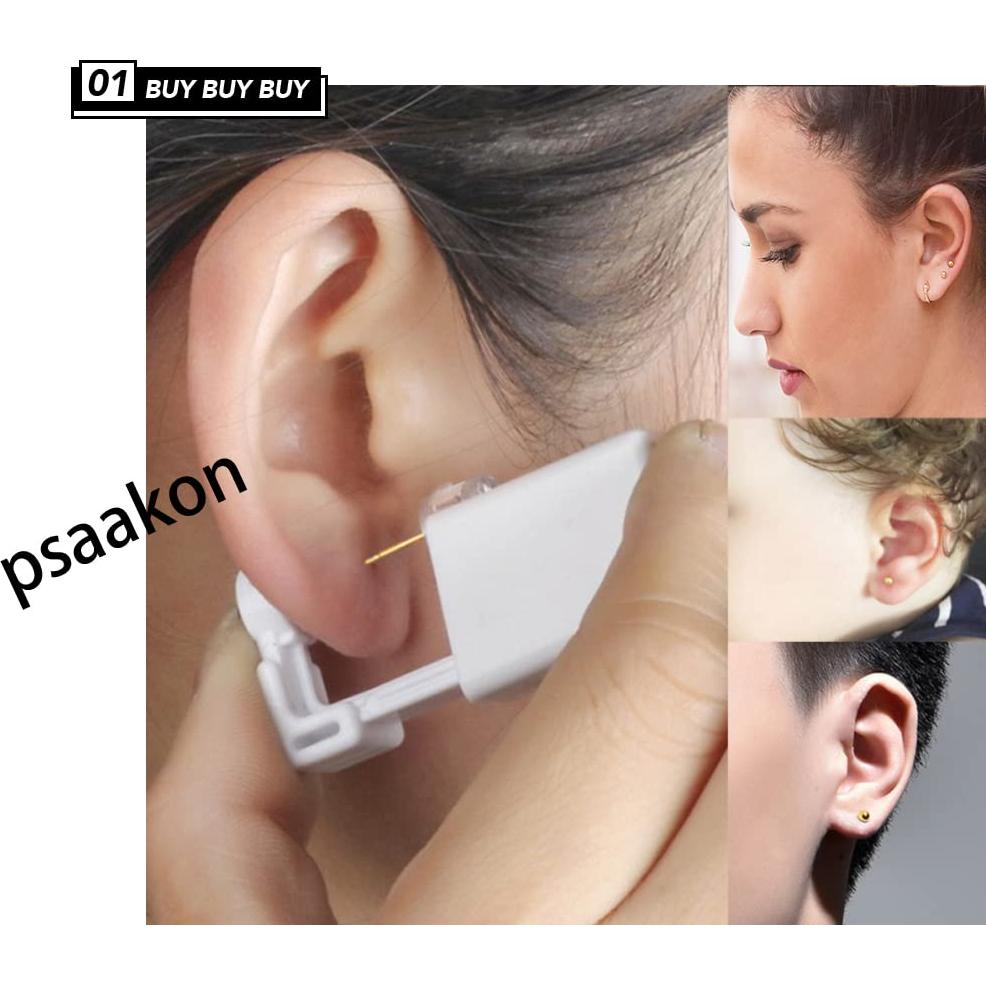 Pistola de Perforación de Orejas Automática PSAAKON - Kit 4 Piezas