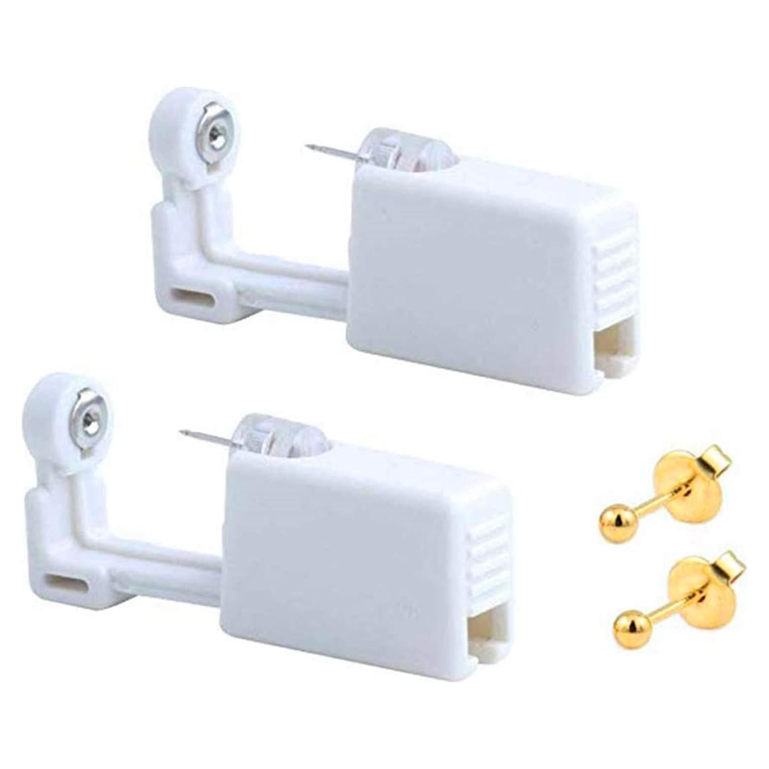 Kit de Perforación de Oídos Desechable XUKEKOY - 2 Pistolas Doradas