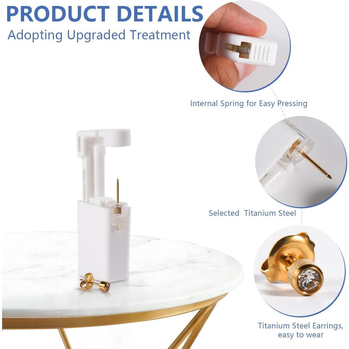 Kit de Perforación de Oídos Desechable KISEER - 2 Pcs