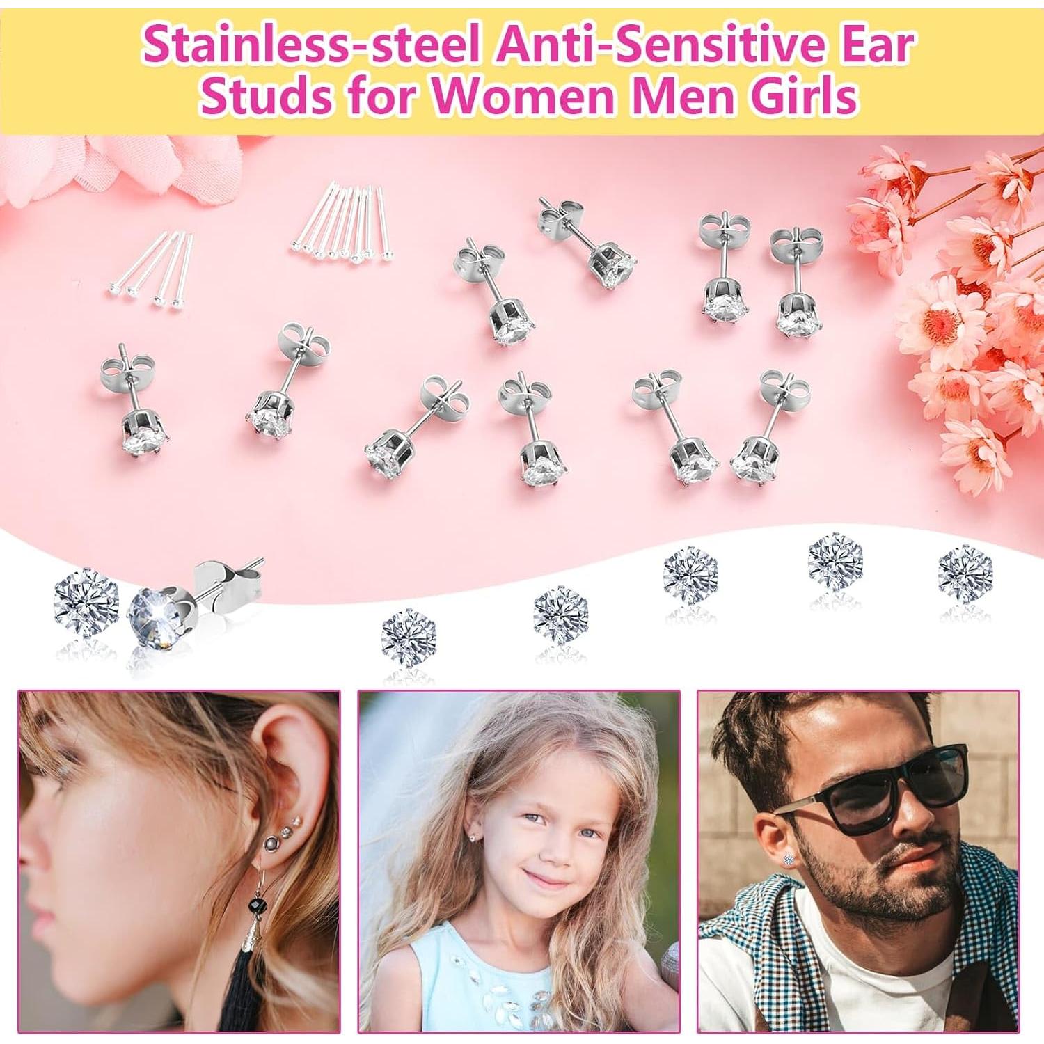 Kit de Perforación de Orejas Evatage 30 Piezas con Aretes