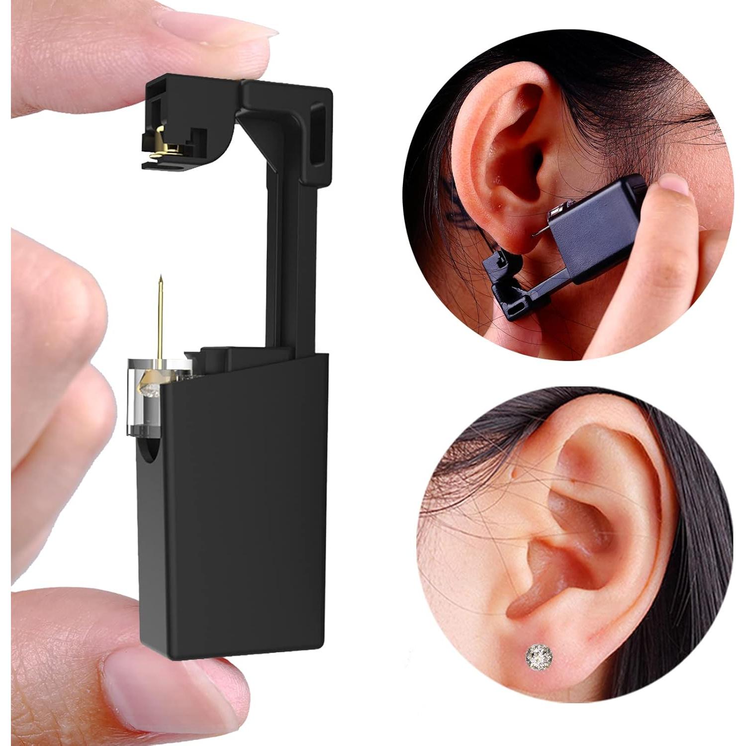 Kit de Perforación de Orejas KAIQIKAIXI 19 Piezas 5mm Dorado