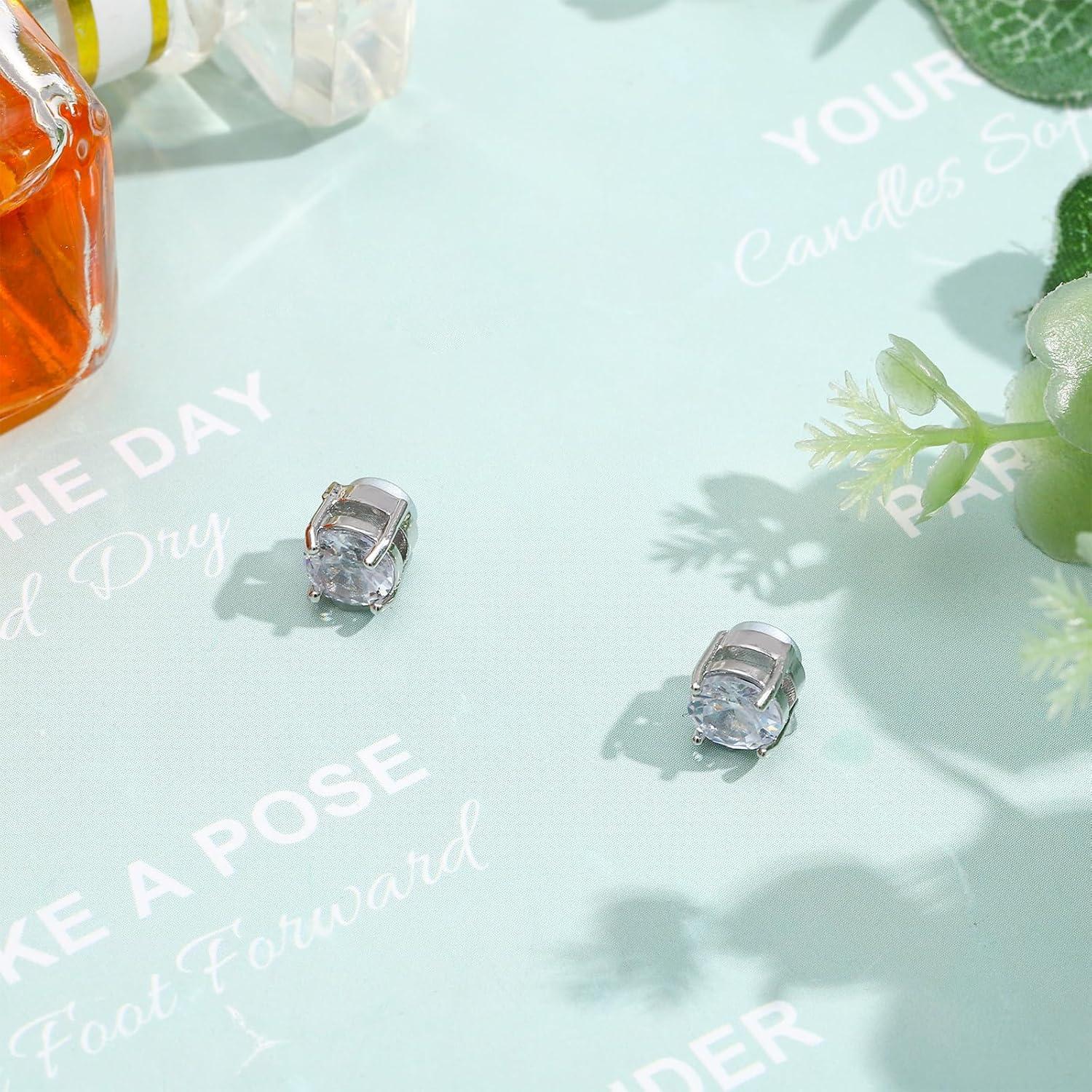 Pendientes Magnéticos Unisex NEWITIN Acero Inoxidable CZ