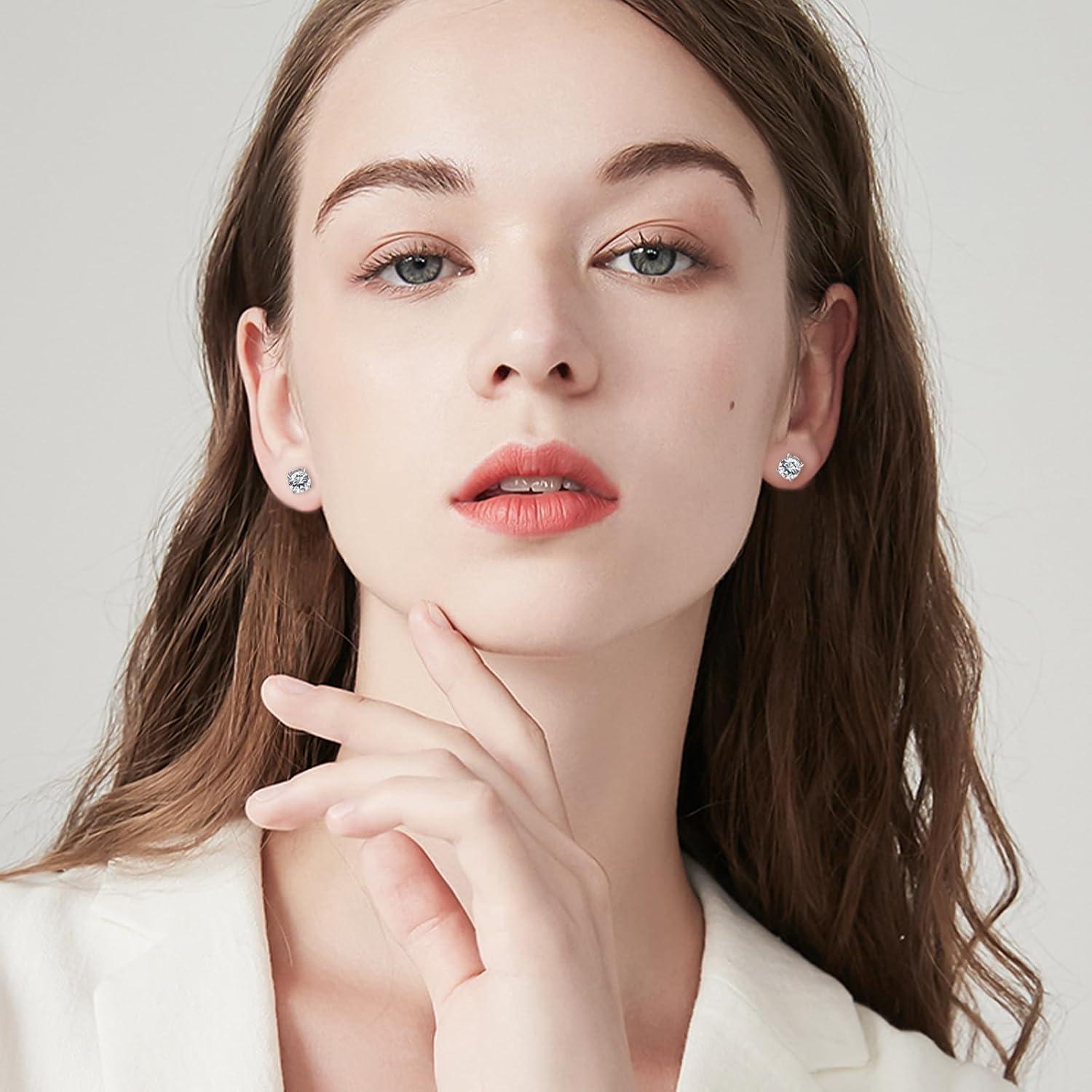 Pendientes Magnéticos Unisex NEWITIN Acero Inoxidable CZ