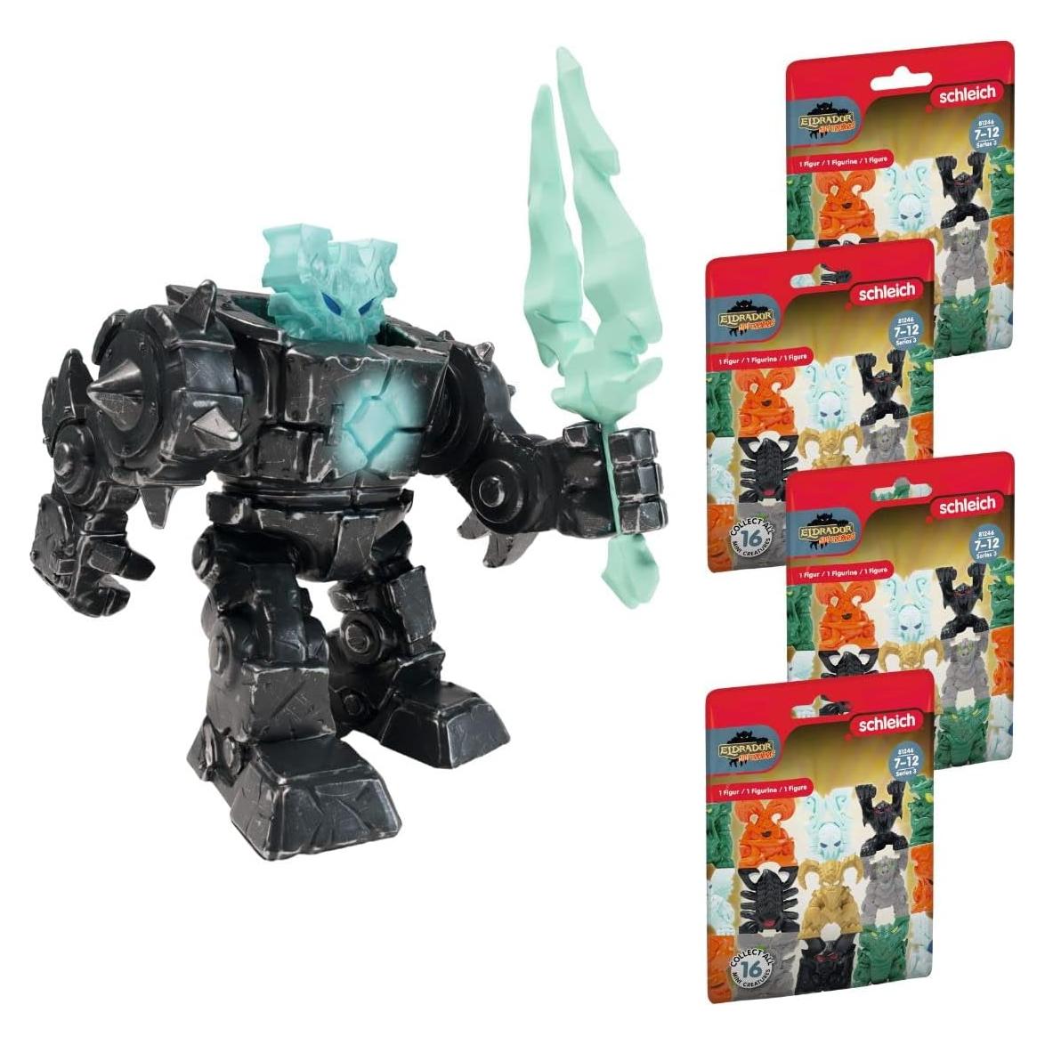 Conjunto de Figuras de Acción Schleich Robot Hielo 7 Piezas