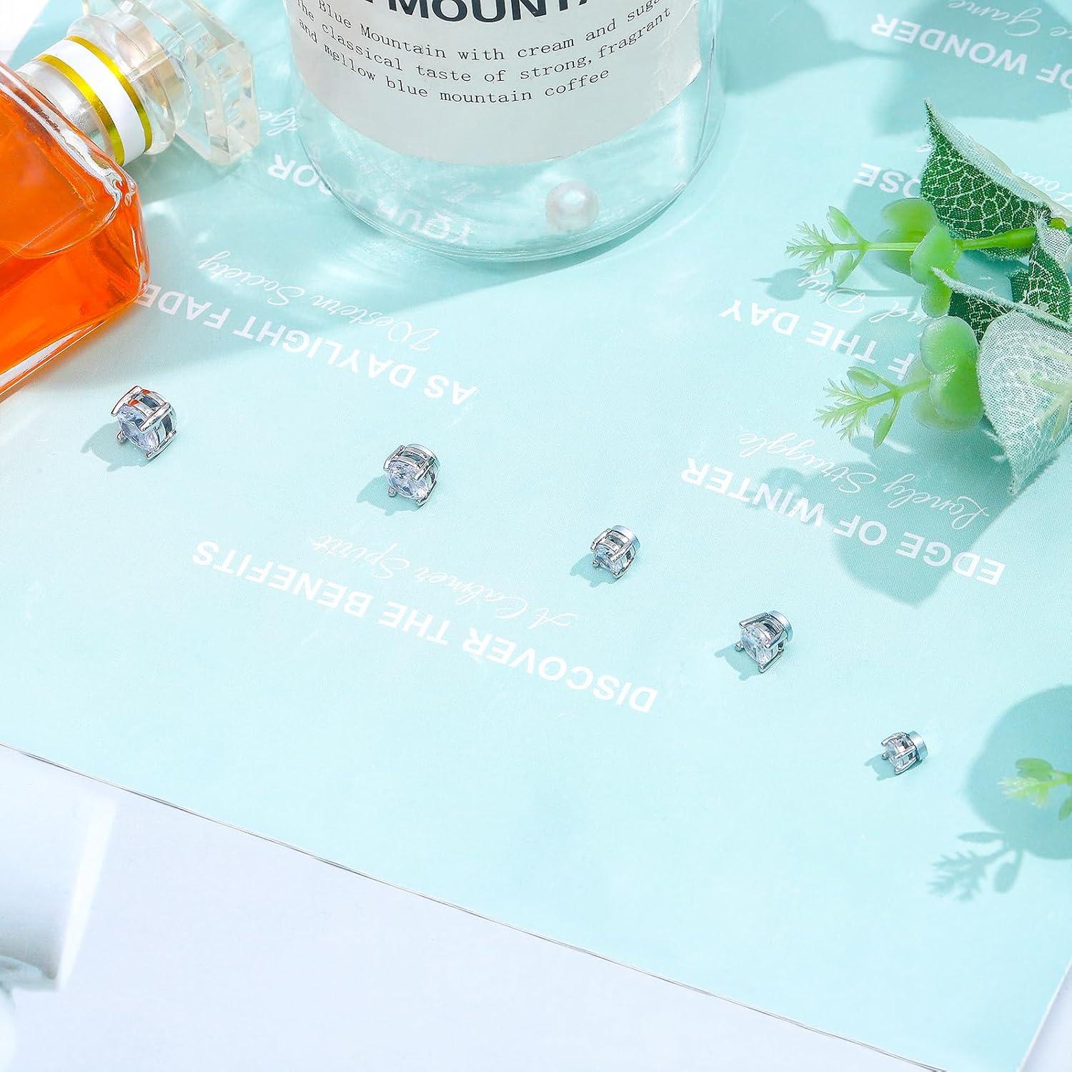 Pendientes Magnéticos de Acero Inoxidable NEWITIN - 5 Pares Unisex