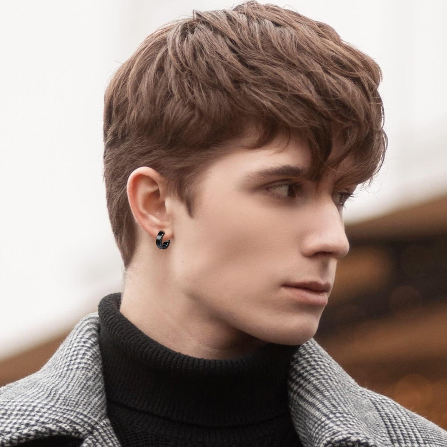 Pendientes Magnéticos ONESING 12 Pares Clip On Negros