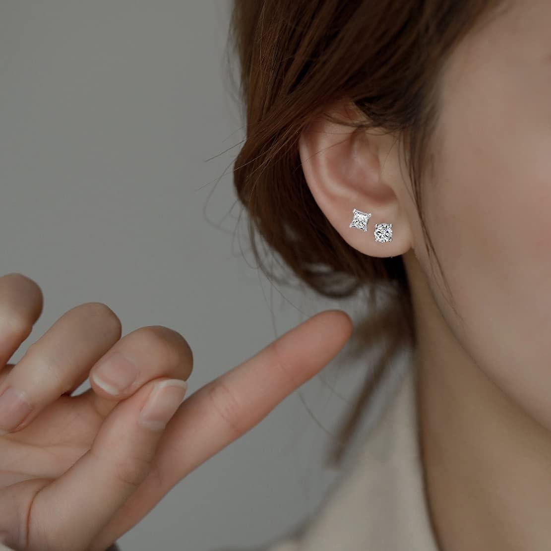 Pendientes Magnéticos WAINIS Acero Inoxidable 8 Pares Hipoalergénicos