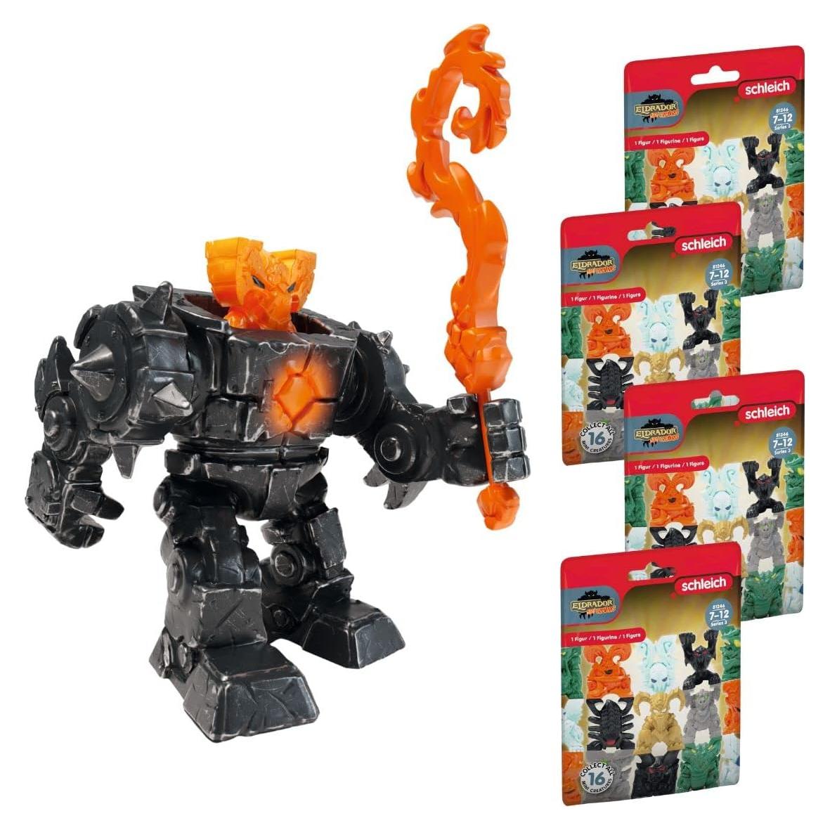 Conjunto de Figuras de Acción Schleich Robot Mini Lava 7 Piezas