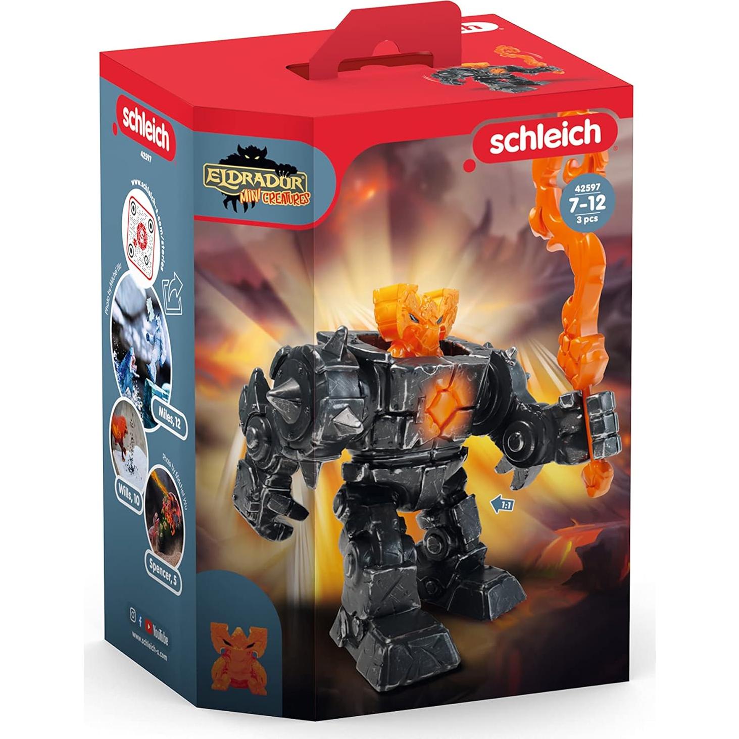 Conjunto de Figuras de Acción Schleich Robot Mini Lava 7 Piezas