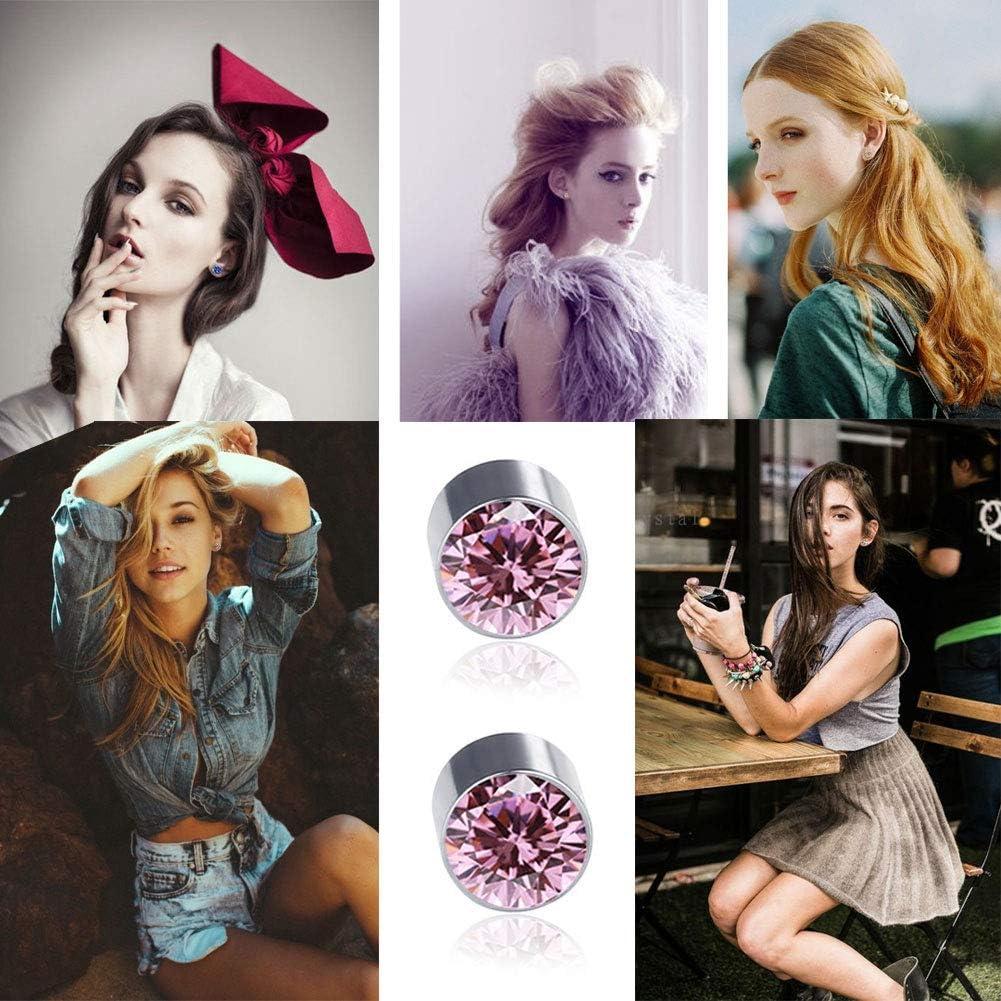 Set 12 Pares Pendientes Magnéticos Spiritlele 6mm Colores