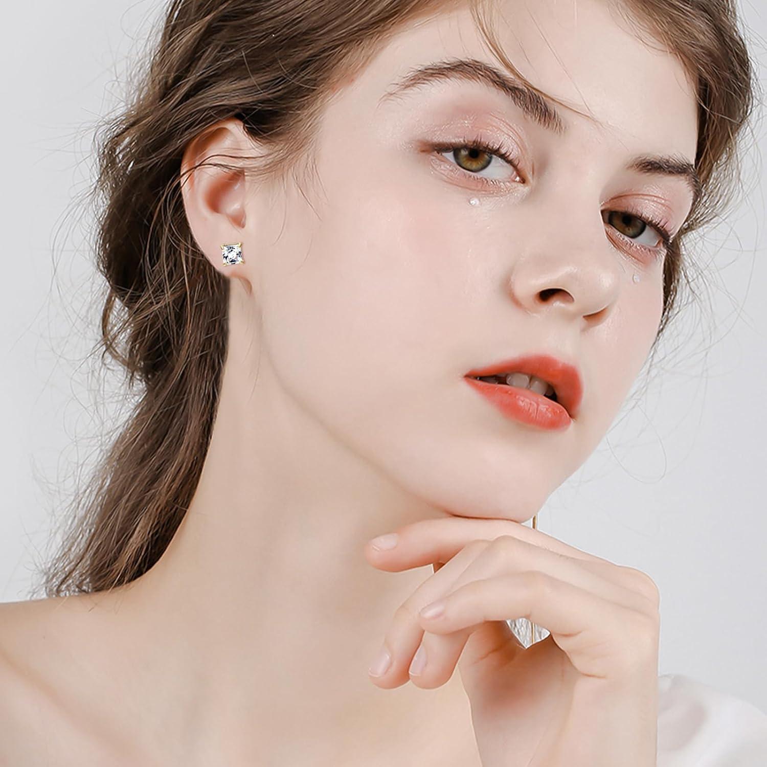 Pendientes Magnéticos Unisex NEWITIN Acero Inoxidable 6 Pares 6-9mm