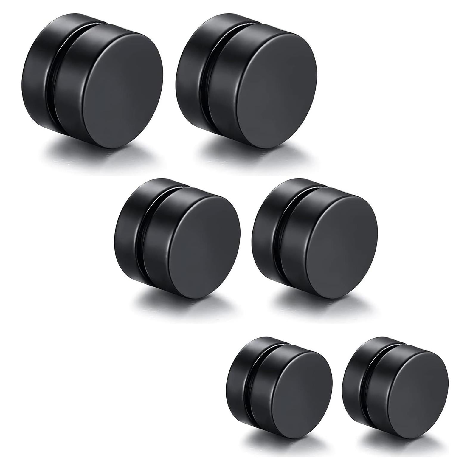 Pendientes Magnéticos HENGYID Unisex Acero Inoxidable Hipoalergénico