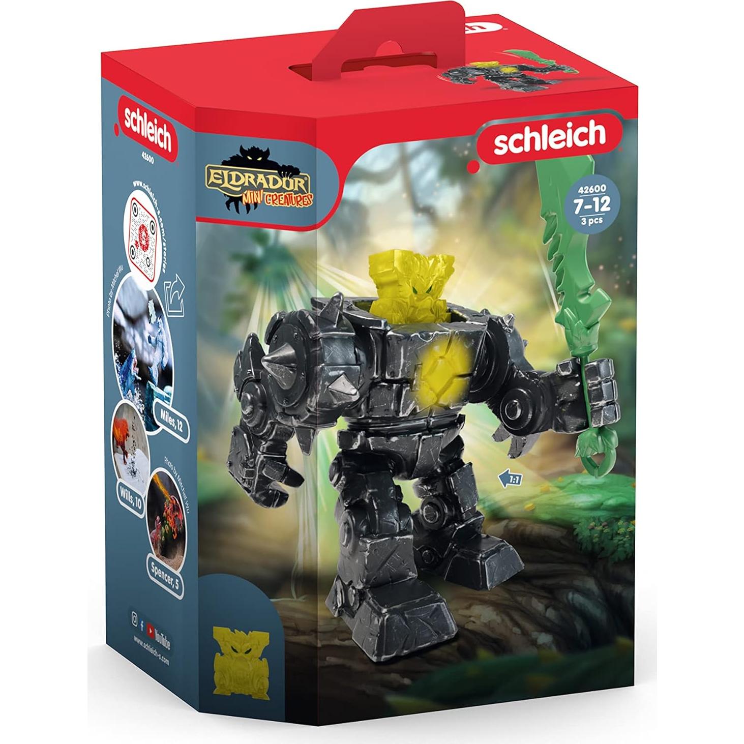 Conjunto de Figuras de Acción Schleich Robot Mini Jungla 7 Piezas