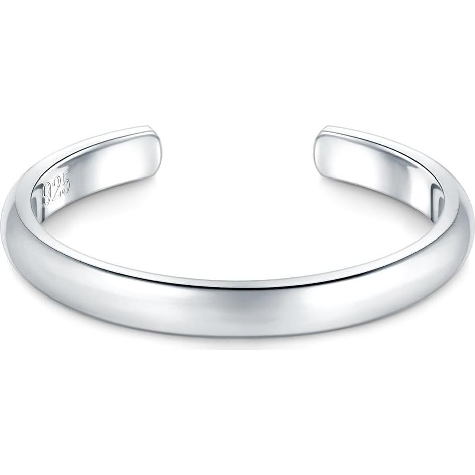 Anillo para Dedo del Pie BORUO de Plata Esterlina 925 2mm